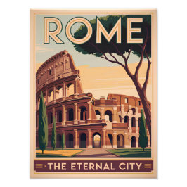 Rome Italië vintage Foto Afdruk