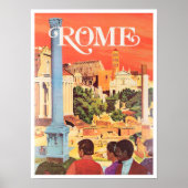 Rome Italië vintage Poster (Voorkant)