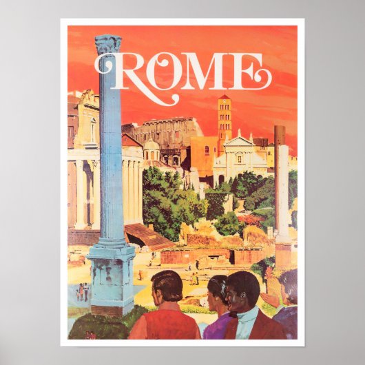 Rome Italië vintage Poster (Voorkant)