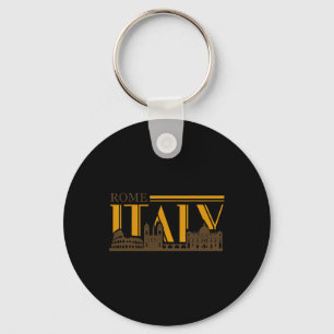 Rome Italië Vintage Retro Roma Italiaans Vakantie  Sleutelhanger