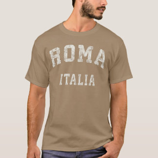 Rome Italië Vintage Roma Italië Sportontwerper fam T-shirt
