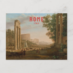 Rome Italië Vintage Travel Colosseum Renaissance Briefkaart