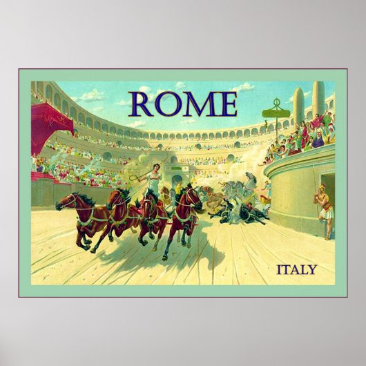 Rome ~ Italië ~ Vintage Travel Poster (Voorkant)