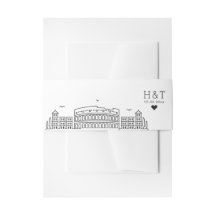 Rome Italië Wedding | Stylized Skyline Monogram