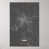 Rome, Italië (zwart wit) Poster (Voorkant)