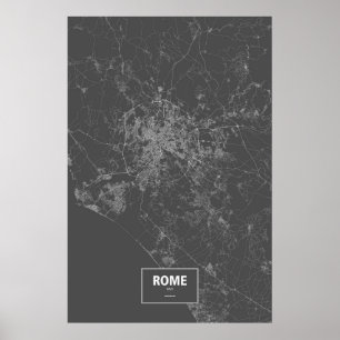 Rome, Italië (zwart wit) Poster