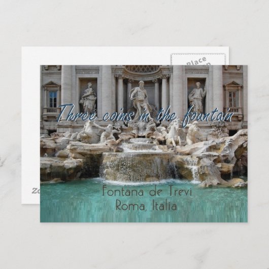ROME Italy Briefkaart (Voorkant / Achterkant)