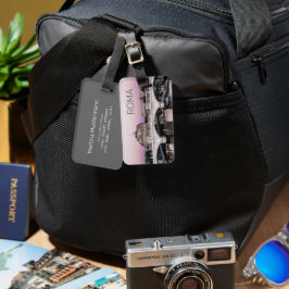 Rome Italy Castel Sant'Angelo Bridge Sunset Bagagelabel