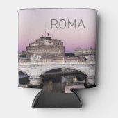 Rome Italy Castel Sant'Angelo Bridge Sunset Blikjeskoeler (Voorkant)