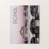 Rome Italy Castel Sant'Angelo Bridge Sunset Legpuzzel (Verticaal)