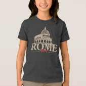 Rome Italy Europe Tri-Blend Shirt (Voorkant)