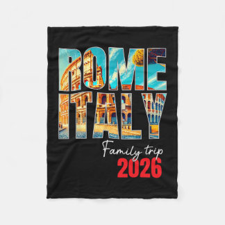 Rome Italy Family Trip 2026 Europe Vacation Coloss Fleece Deken