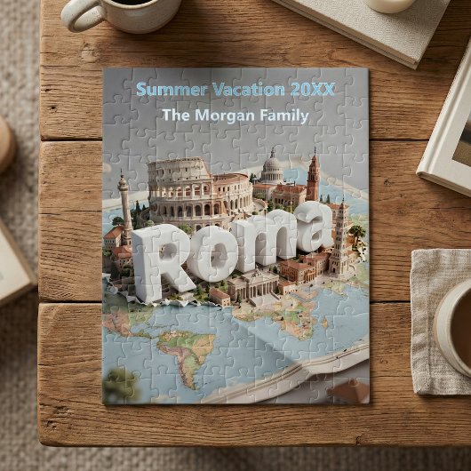 Rome Italy Family Vacation Trip Travel Souvenir Legpuzzel