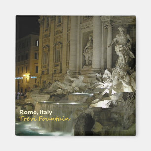 Rome Italy Trevi fontain Travel Photo Magnet