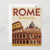 Rome Italy vintage Briefkaart (Voorkant / Achterkant)