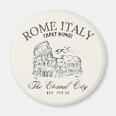 Rome Italy Vintage Landscape Roman Colosseum Magneet (Voorkant)