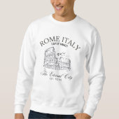 Rome Italy Vintage Landscape Roman Colosseum Trui (Voorkant)