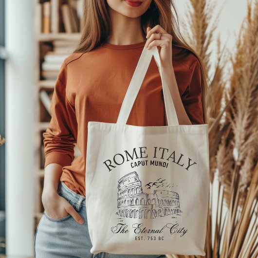 Rome Italy Vintage Roman Colosseum Tote Bag