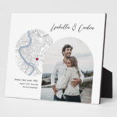 Rome Kaart Bruiloft Verloving Foto Gift Fotoplaat (Zijkant)