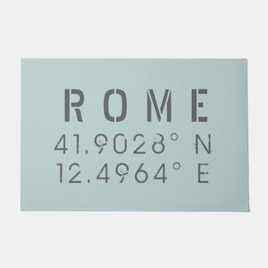 Rome Latitude Lengtegraad Deurmat (Voorkant)