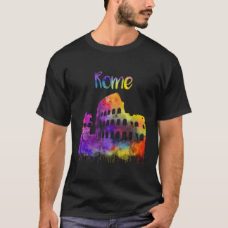Rome Lazio Italië Bezoeker Italiaans Colosseum Pai T-shirt