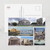 ROME, Lazio, Italië, Europa, Roma, Roma Briefkaart (Voorkant / Achterkant)