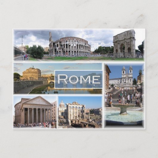 ROME, Lazio, Italië, Europa, Roma, Roma Briefkaart (Voorkant)