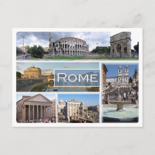 ROME, Lazio, Italië, Europa, Roma, Roma Briefkaart (Voorkant)