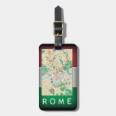 Rome Map Bagagelabel (Voorkant verticaal)