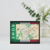 Rome Map Briefkaart (Staand voorkant)