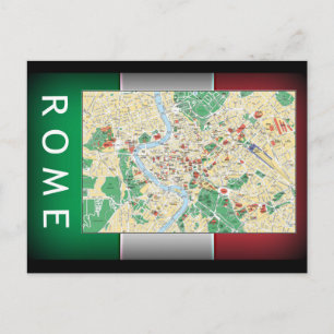 Rome Map Briefkaart