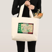 Rome Map Grote Tote Bag (Voorkant (product))