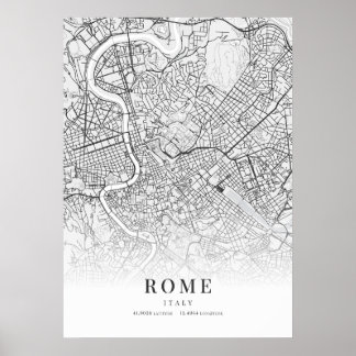 Rome Map Poster