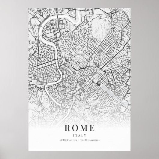 Rome Map Poster (Voorkant)