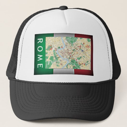 Rome Map Trucker Pet (Voorkant)