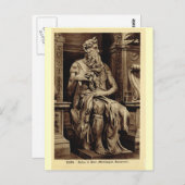 Rome, Mozes, door Michelangelo Briefkaart (Voorkant / Achterkant)