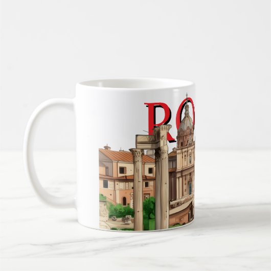 Rome Mug – Roman Forum | Souvenir coffee cup Koffiemok (Links)