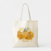 Rome Neon Pop-Art Straatstijl Tote Bag (Achterkant)