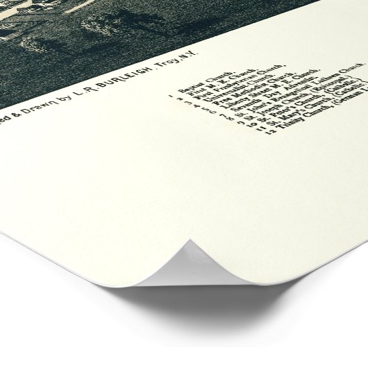 Rome, NY Panoramic Map - 1886 Poster (Hoek)