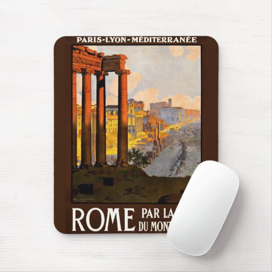 Rome op Dawn Par La Voie Travel Poster 1920 Muismat (Met muis)