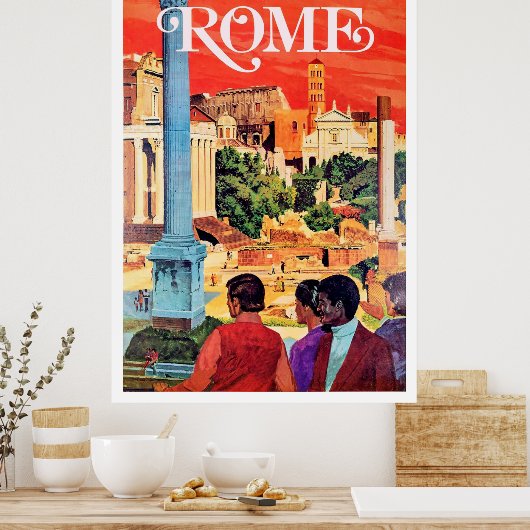 Rome, oud poster (Keuken)