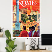 Rome, oud poster (Thuiskantoor)