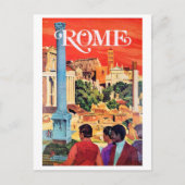 Rome, oud poster briefkaart (Voorkant)