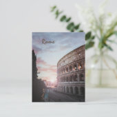 Rome Oude Architectuur zonsondergang stadsbeeld Feestdagenkaart (Staand voorkant)