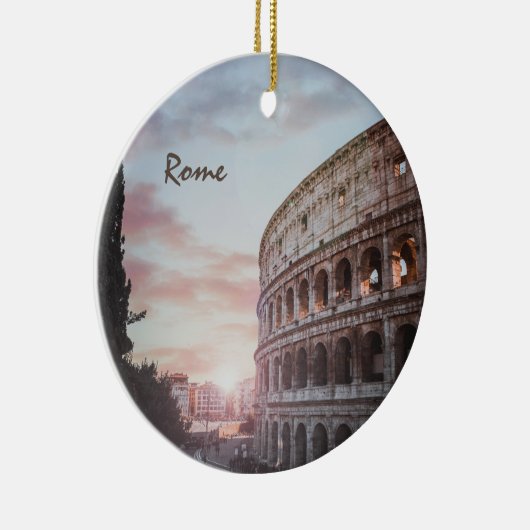 Rome Oude Architectuur zonsondergang stadsbeeld Keramisch Ornament (Rechts)