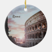 Rome Oude Architectuur zonsondergang stadsbeeld Keramisch Ornament (Achterkant)
