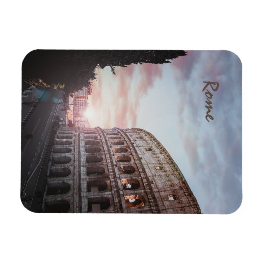Rome Oude Architectuur zonsondergang stadsbeeld Magneet (Horizontaal)