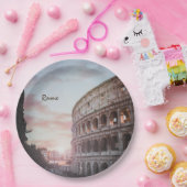 Rome Oude Architectuur zonsondergang stadsbeeld Papieren Bordje (Feest)