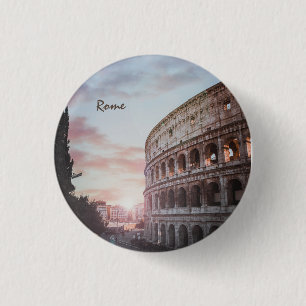 Rome Oude Architectuur zonsondergang stadsbeeld Ronde Button 3,2 Cm