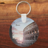Rome Oude Architectuur zonsondergang stadsbeeld Sleutelhanger (Voorkant)